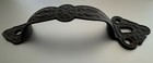 Antique Or Vintage Curved Iron Door Handle With Keyhole