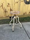 Vintage Toledo Uhl Steel Style Drafting Stool Chair Doctor Industrial Bar Stool