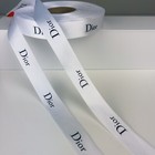 2 Yards Of Christian Dior Signature Ribbon White Satin 20mm Authentic Free Ship