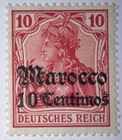 Travelstamps  Germany Offices In Morocco Stamps Scott   35  Mint Og Nh