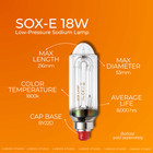 Sox-e 18w Low Pressure Sodium Lamp Kit