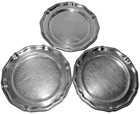 6 Vintage Wilton Queen Anne Pattern Salad Plates Pewter Usa 10 1 2 