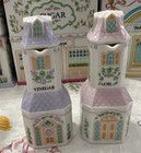 Lenox Spice Village Oil Vinegar Set With Caddy Tray  Vintage 1993- Mint