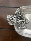 Arthur Court Designs Aluminum Serving Tray 10   l X 6   w Grapevine Pattern Vtg