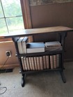 Roycroft Antique Arts   Crafts Mission Oak Book Table - Knock Down Through Tenon