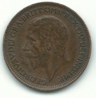 A Vintage High Grade Au 1930 Great Britain Farthing Coin-agt257