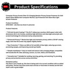 Computer Monitor Privacy Screen Filter Protector 21 5  Anti Blue Light 16 9