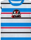 Hot Wheels T-shirt Size Large  10 12  Graphic Crew Neck Embroidered Striped New