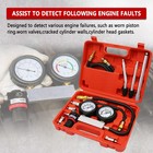 Cylinder Leak Down Tester  Petrol Engine Compression Leakage Detector Tool Kit