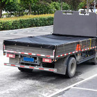 Dump Truck Mesh Tarp 7 X 18 Ft  Pvc Coated Black Heavy Duty Cover With 5 5 In 