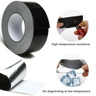 2 Inch Black Aluminum Foil Duct Tape  Professional Grade Roll Adhesive Sealin   