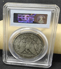 Pcgs Encased 1889-cc Carson City Vintage Morgan Us Dollar With Natural Original