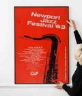 Jazz Festival Concert Poster 1960s Vintage Jazz Wall Art Printable