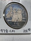 1978-chi Dominica  10 History Of Carnival Silver Proof Coin Low Mintage