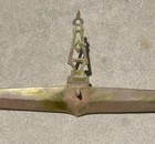 Antique Brass Architectural Salvage Decorative Beam Fireplace Mantel 43 