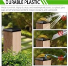  24-pack  Black  6 x6  Wood Fence Post Caps - Wooden Fence -6x6 Inch-black