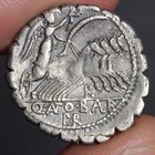 Denarius Serratus 83bc Ancient Roman Republic Silver Coin Jupiter God Balbus