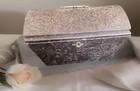Very Rare - Antique Tooled Leather Gothic Jewelry Box With Mythical Beasts