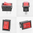 Red Rocker Switch On-off 2-pin Spst 21x15mm Kcd1-101 10a 125vac 6a 250vac