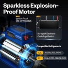 5 Cfm Dual Stage Vacuum Pump   Manifold Gauge Set  A2l Compatible  15 Micron