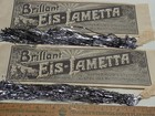 Very Old Silver Metal German Lametta 2 Packages Unused Original Envelope 1900s