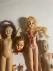 Lot 14 Pc Vintage Dolls And Parts- Hard Plastic- Creepy Doll Dolls