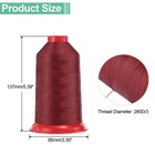 1968 Yards Bonded Nylon Sewing Thread 280d 3 Upholstery Thread Burgundy Red