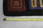Vtg Hand Hooked Wool Runner Hit Or Miss Geometry Gv Ayres Signed Abstract 57  A4
