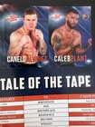 Canelo Alvarez Vs Caleb Plant Boxing Program  2021  With Cards Included    Wow