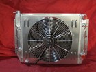 1959-1970 Impala Bel Air Caprice Biscayne Cross Flow Radiator Ls Swap Shroud Fan