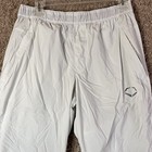 Evoshield Pants Men   s Medium Slick Jogger Reflective Baseball Zip Pockets White