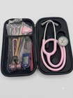 Cardiology Classic Iii Pearl Pink High Quality Stethoscope 9pcs Kit Fee Shipping