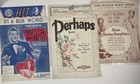Large Lot Of 22 Vintage Midcentury Sheet Music  Tin Pan Alley And More  Ephemera