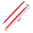 2x 49  Hay Spike Bale Spears 4500lb For Bobcat Skid Steer Tractor Bale Spear Usa