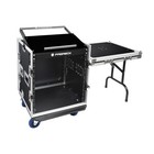 Proreck 12u Space Rack Case With Slant Mixer Top  20   Depth With Side Table
