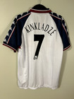 Manchester City Kinkladze 10 Vtg 1997 98 Kappa Away Jersey Football Soccer Shirt