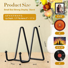 24 Pack Plate Stands For Display Picture Frame 4 5 Inch Metal Iron Book Holder T