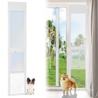 Naizea Dog Door For Sliding Glass Door 75 5  -81 5   Height   Lock For Renters