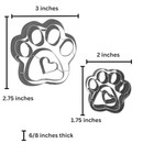 Paw Print Heart Set 3d Dog Cat Animal Paw Print Cookie Dough Cutter 2  And 3    