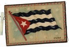 Lot Of 6 Diff C1914 Cuba Flag Flannel B6 Vintage Cuban Tobacco Felt Cigarette