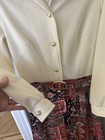 Vintage 1970   s Maxi Dress Persian Rug  Print   Belt