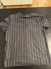 Marvel Spider-man Boys Button-up Jersey Shirt L  10 12  Striped Baseball