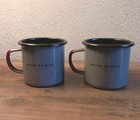 United By Blue Enamelware 2 Coffee Mugs Camping Cups 12 Oz The Mtns Are Calling