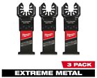 Milwaukee 49-25-1563 Nitrus Carbide 3pk Extreme Metal Universal Oscillatingblade