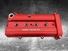 Honda Acura Oem B Series Valve Cover B18 B20b Ls Powder Coated Wrinkle Red