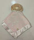 Noukie   s Pink Dog Satin Lovey Plush Baby Toy Silky Edges T2