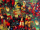 Vintage Hallmark Victorian Santa Gift Wrap Wrapping Paper Unused 36x30  Tree