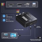 Rca To Hdmi  Av To Hdmi Converter  1080p Mini Rca Composite Cvbs Video Analogue