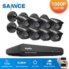 Sannce 8ch 1080p Lite Dvr Video Exir Night 2mp Hd Security Camera System Outdoor
