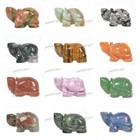 40mm Carved Gemstone Turtle Figurine Work Home Decor Statue 1 5 